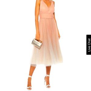 Marchesa Notte shimmer tulle dress